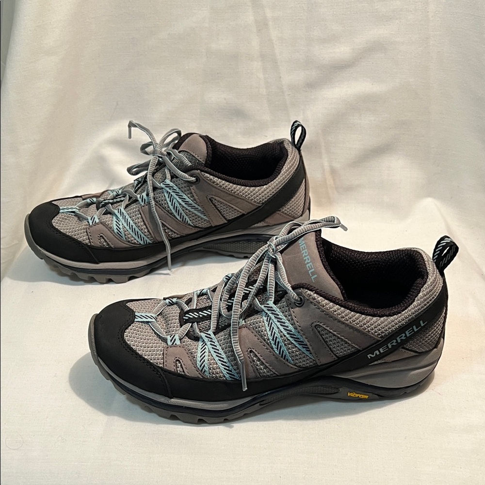 Merrell Gray, Black & Blue Trail Shoes - Picture 5 of 11